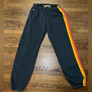 LARGE CHARCOAL GREY AVIATOR NATION SWEATPANTS